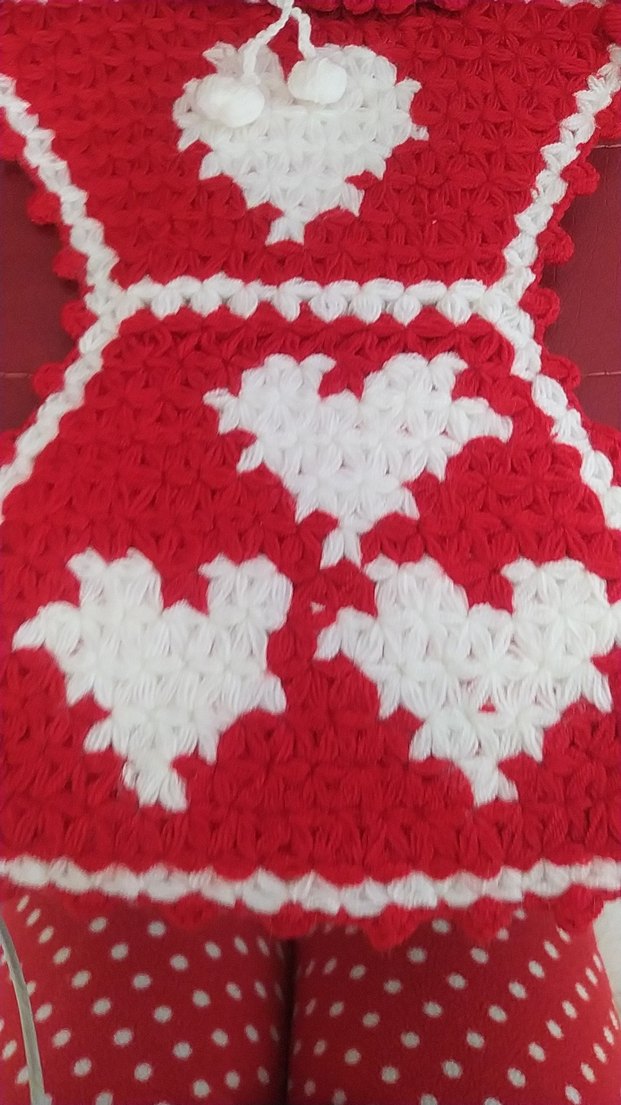 Kırmızı Kalp Desenli Banyo lifi - Görsel 2