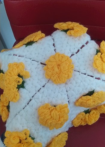 Sarı İşlemeli Yuvarlak banyo lifi - Görsel 3