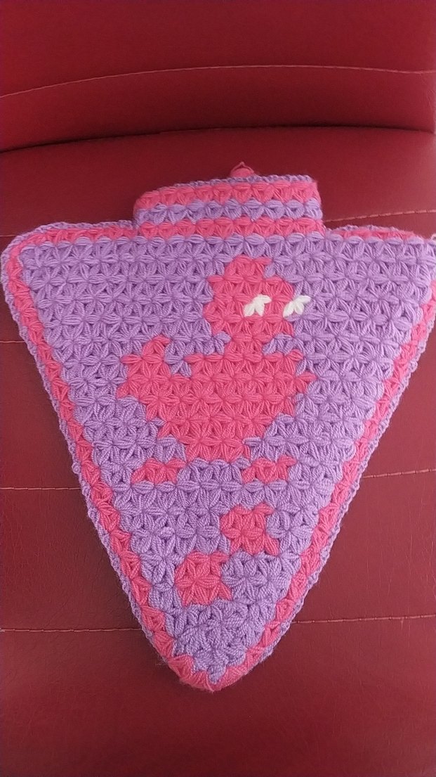 Mor ve Pembe Örgü Banyo lifi - Görsel 2