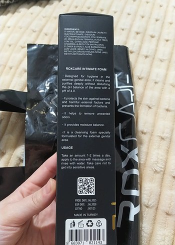 Roxcare Intimate Köpük Tüm Cilt Tipleri İçin - Görsel 4