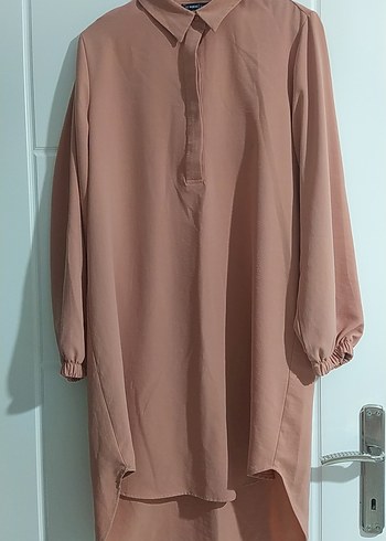 Bej Uzun Kollu Salaş Tunik