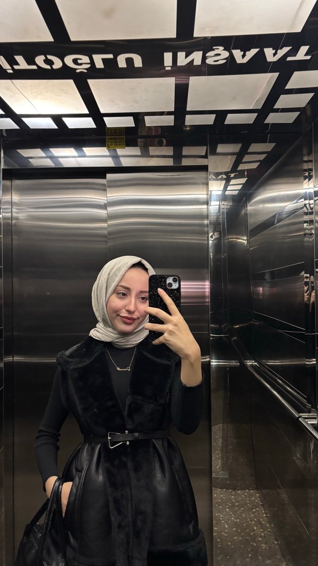 Deri kürklü yelek - Görsel 2