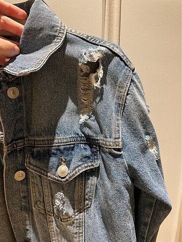 s Beden mavi Renk Stradivarius marka kot ceket