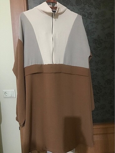 Kahverengi spor tunik