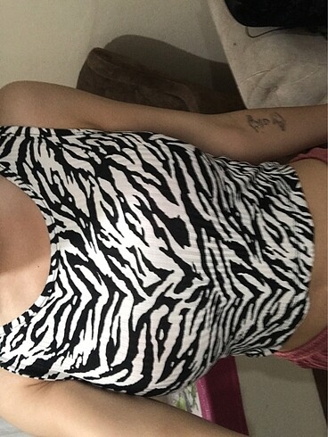 m Beden Zebra desenli