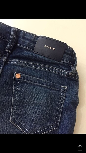 5 Yaş Beden lacivert Renk H&M Denim Jean Çocuk Kot Pantolon