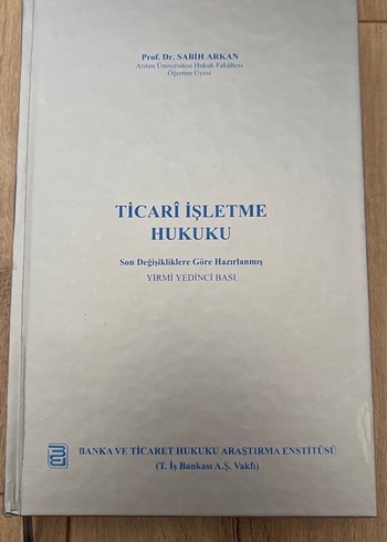 Ticari İşletme Hukuku - 27. Baskı