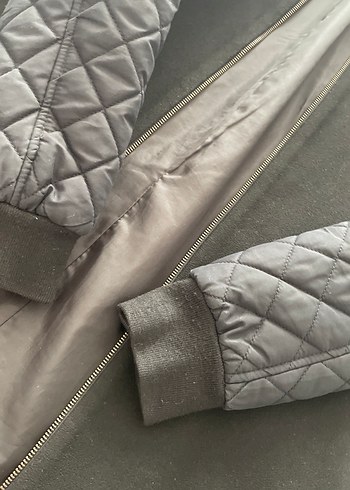 Dik Yaka Siyah Kadın Kaşe Ceket - Görsel 4