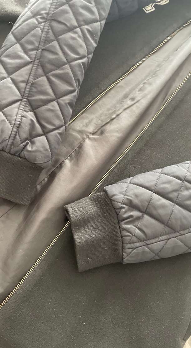 Dik Yaka Siyah Kadın Kaşe Ceket - Görsel 4