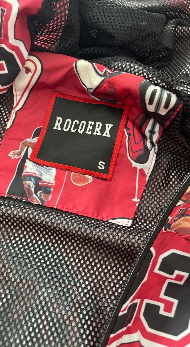 Kırmızı Desenli Erkek Kapüşonlu Yağmurluk - Görsel 2