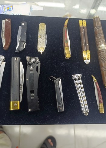 Karışık Siyah Katlanır Çakı Seti