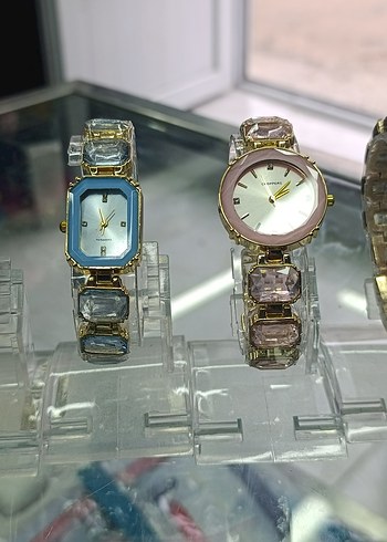 Renkli Kadın Saatleri Payet Detaylı - Görsel 3