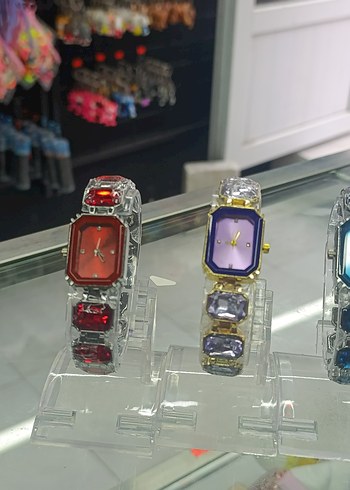 Renkli Kadın Saatleri Payet Detaylı - Görsel 5