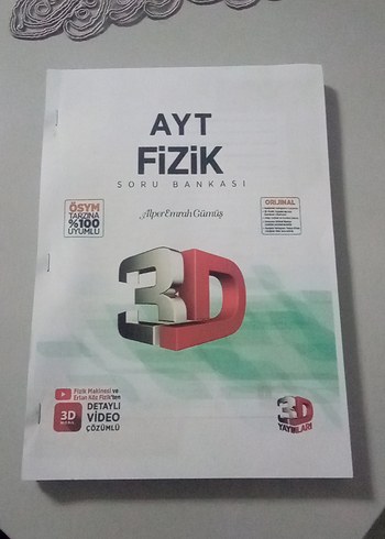 AYT Fizik 3D Soru Bankası Video Çözümlü