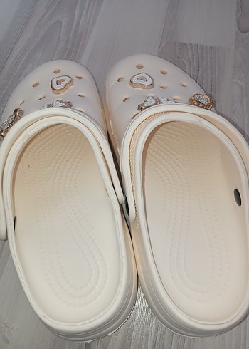 38 Beden beyaz Renk kadın crocs terlik