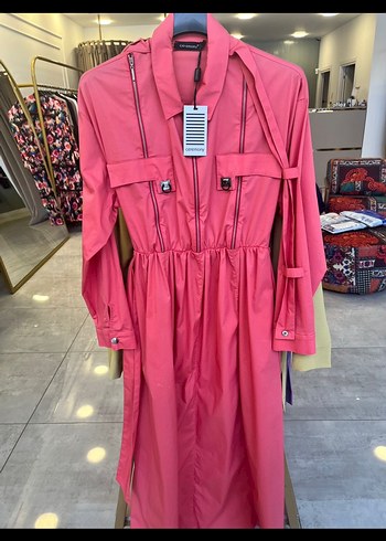 Ceremony Pembe Uzun Kadın Elbise