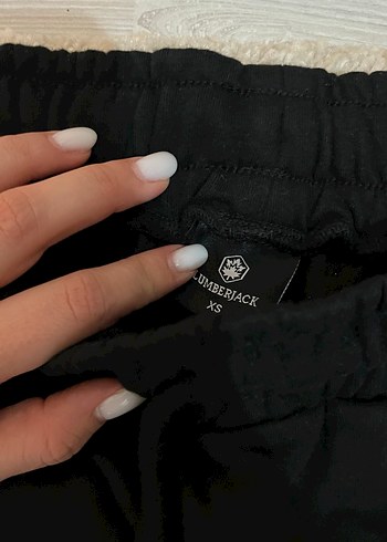 Siyah Baskılı Rahat Kesim Kadın Eşofman - Görsel 5