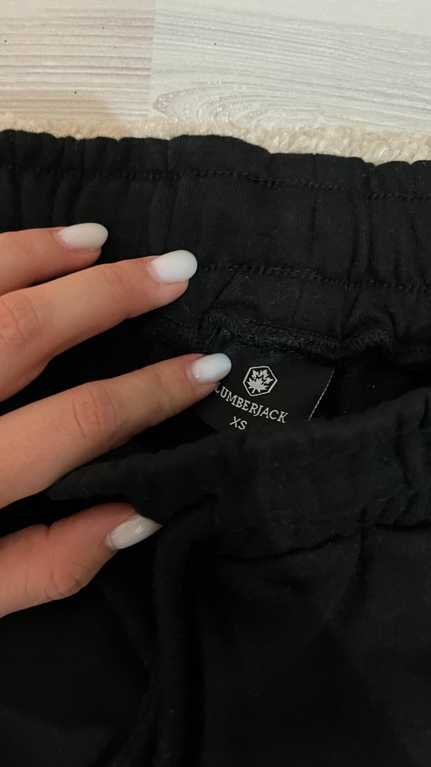 Siyah Baskılı Rahat Kesim Kadın Eşofman - Görsel 5