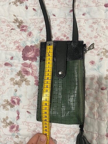 Deri telefon ve cüzdan çanta