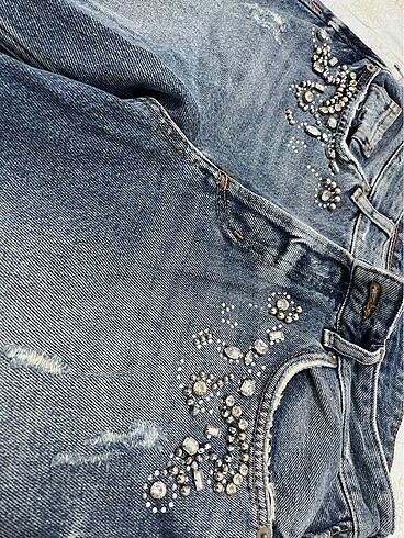28 Beden Taşlı pantolon taşlı jean