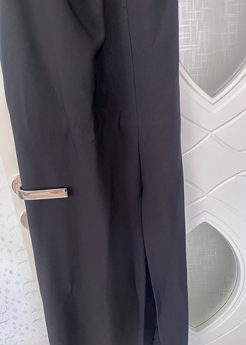 38 Beden siyah Renk Siyah Askılı Uzun Gotik Abiye Elbise