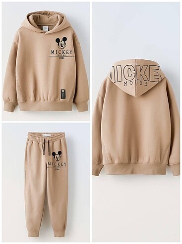 ZARA MICKEY MOUSE KAPŞONLU TAKIM