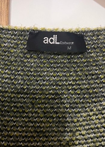 Kadın Gri Kamuflaj Desenli Uzun Triko Hırka - Görsel 6