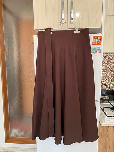 Kahverengi uzun etek