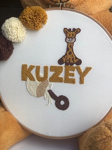 Bebek yeni doğan Punch pano kapı süsü