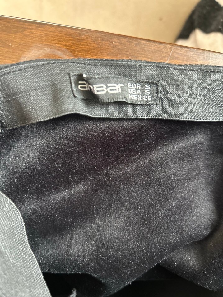 Kadın Siyah Deri Pantolon - Görsel 3