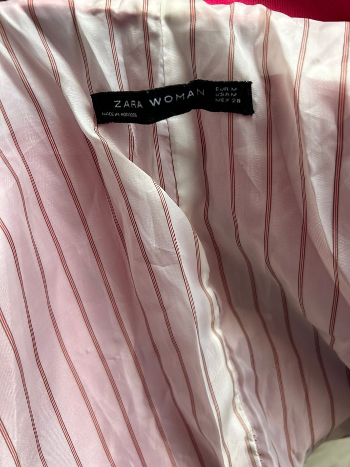 Pembe Kadın Midi Blazer Ceket - Görsel 3