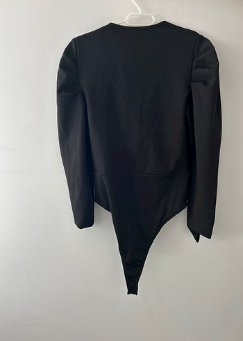 Siyah V Yakalı Çıtçıtlı Kadın Bluz - Görsel 2