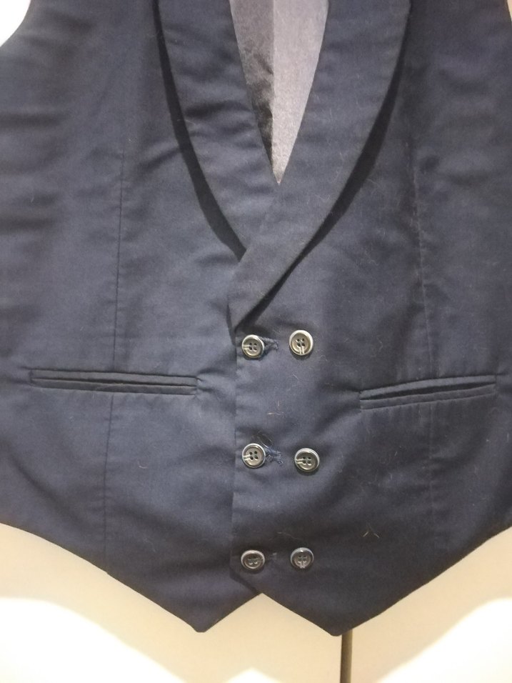 Lacivert Düğmeli Erkek Yelek - Görsel 2