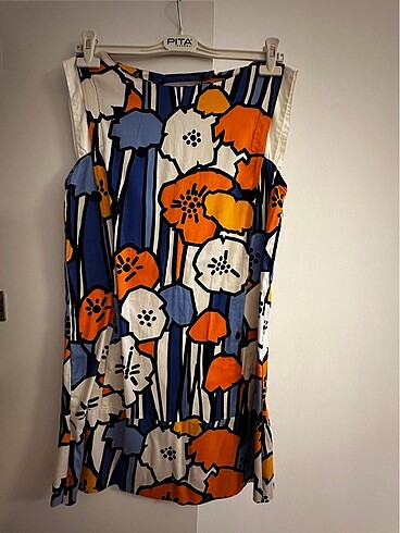 Zara Çiçek Desenli Renkli Elbise