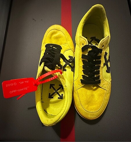 42 Beden sarı Renk Off White Erkek Sneaker Ayakkabı