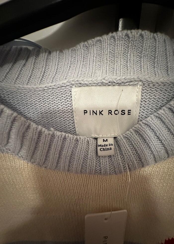 Çizgili Kadın Kazak - Görsel 2