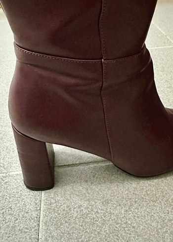 Nıne West Marka Bordo Deri Kadın Çizme - Görsel 2