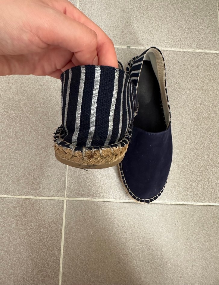 Kadın Süet Espadril Velcro Detaylı Babet Ayakkabı - Görsel 3