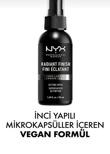 NYX Işıltılı Bitişli Makyaj Sabitleyici Sprey 50 ml - Görsel 2