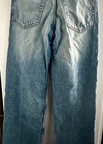 Bershka Mavi Baskılı Rahat Kesim Kadın Kot - Görsel 3