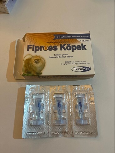 Köpek dış parazit damla 2-10 kg arası