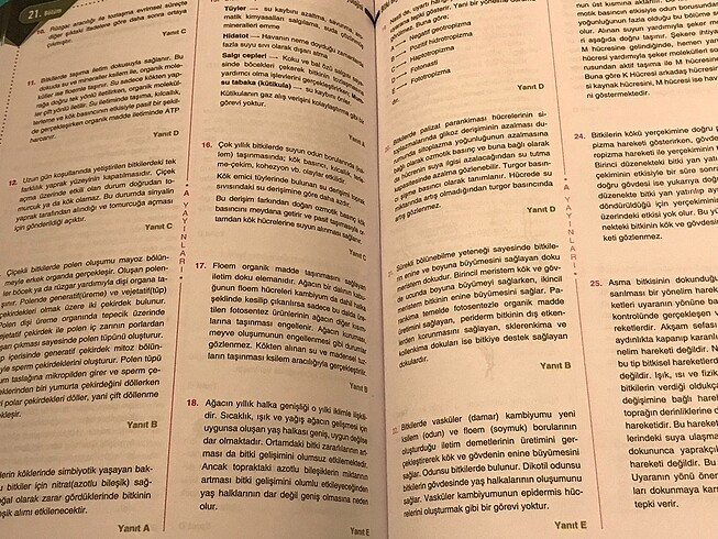  Beden TYT AYT Biyoloji Son 20 Yıl Çıkmış Sorular Çözümlü A Yayınları