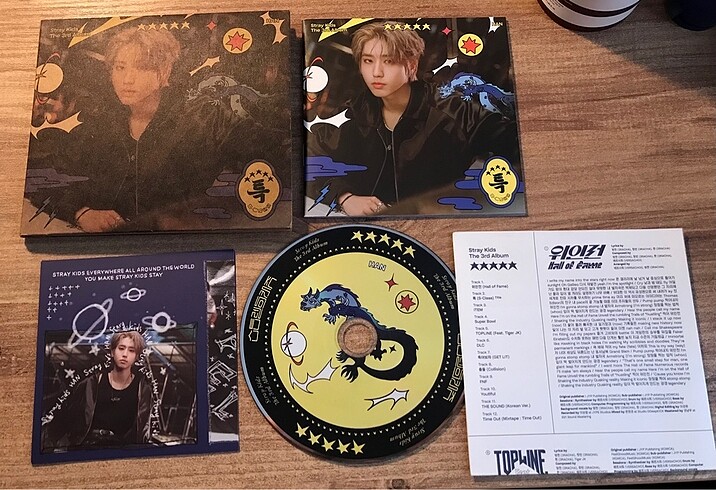 han jisung 5 star digipack album stray kids skz