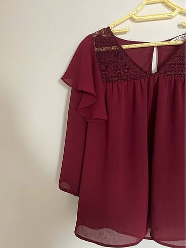 l Beden bordo Renk #zara #bluz #dolap #gardrops