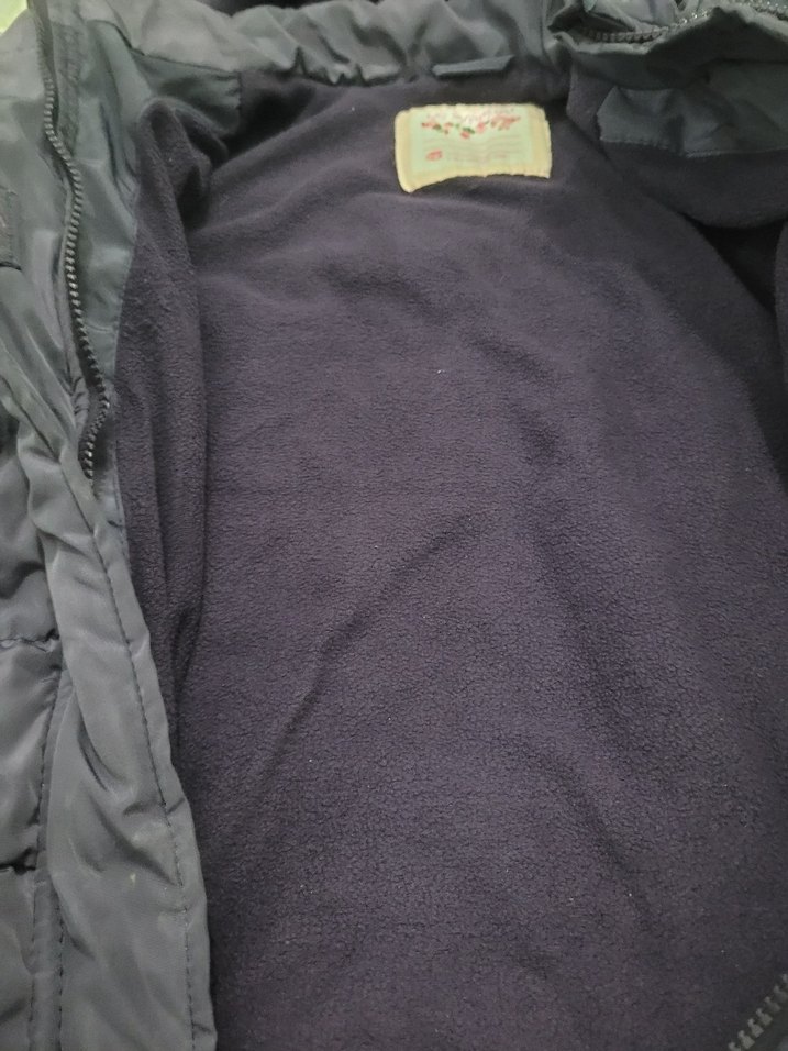 Mor Kapüşonlu Kız Çocuk Ceketi - Görsel 2