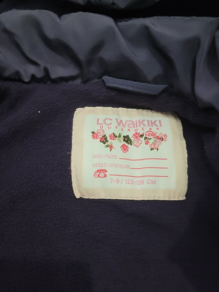 Mor Kapüşonlu Kız Çocuk Ceketi - Görsel 5