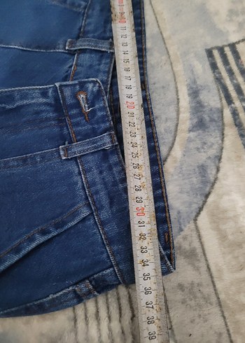 Kadın Lacivert Bol Kesim Denim Pantolon - Görsel 6