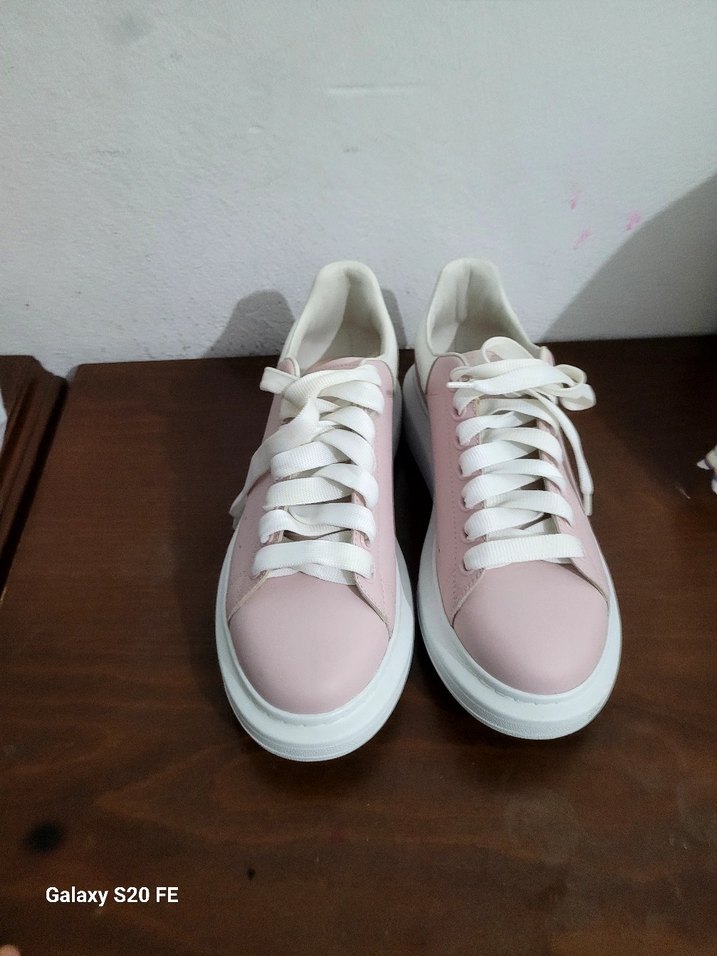 Pembe Platform Topuklu Kadın Spor Ayakkabı - Görsel 3