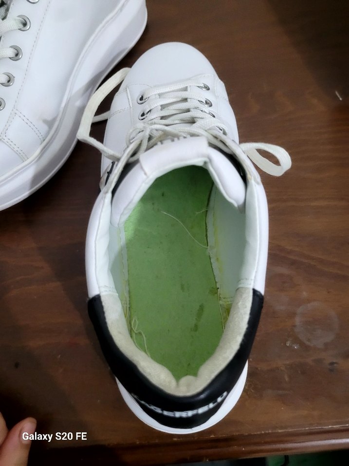 Beyaz Platform Topuklu Kadın Spor Ayakkabı - Görsel 3