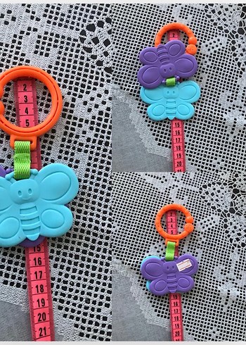 Renkli Diş Kaşıyıcı ve Çıngırak Seti - Görsel 3